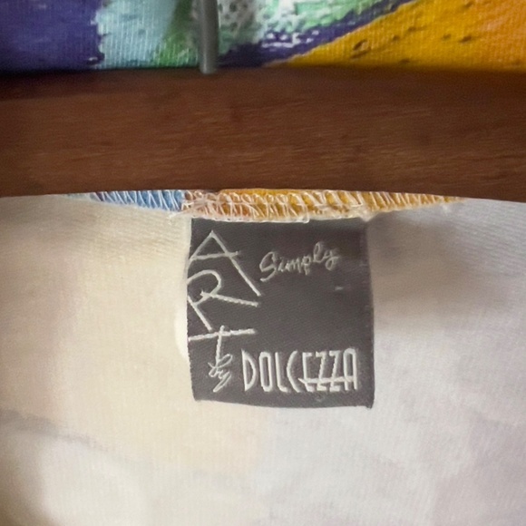 Simply Art by Dolcezza multicolor blazer size M medium artsy abstract button - Picture 6 of 7